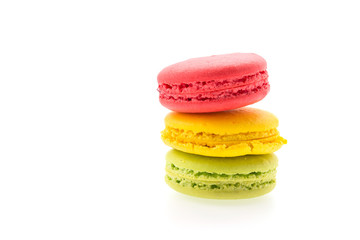 Macaron isolated on white