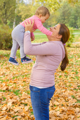 Fototapeta premium Happy Family Autumn