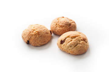 some cookies on white