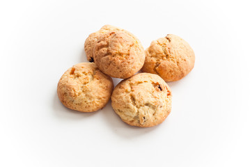 some cookies on white