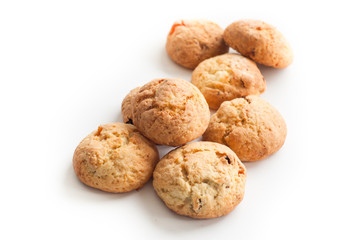 some cookies on white
