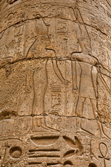 hieroglyphs on wall