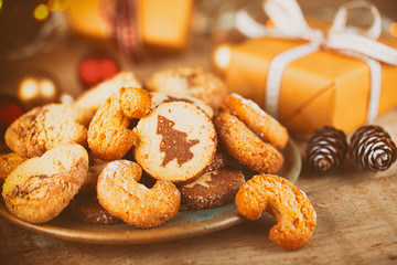 Plätzchen und Kekse zu Weihnachten - Vintage Look