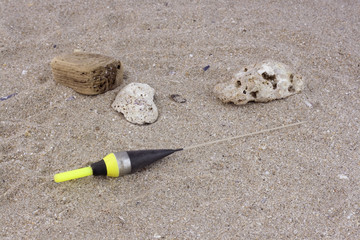Fishing floats in the sand © Elena Milevska