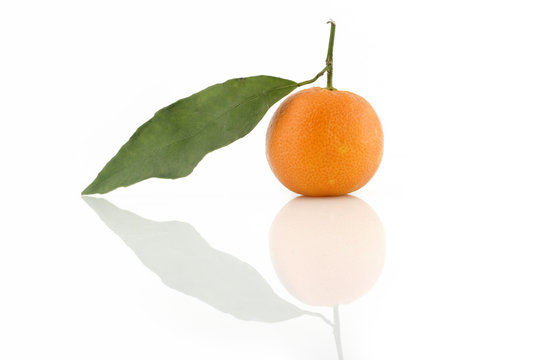 Mandarine isolated on white background
