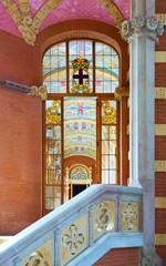  Interior of Hospital de la Santa Creu i Sant Pau in Barcelona