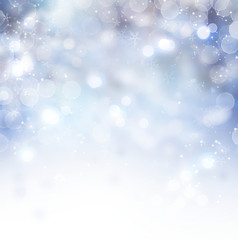 Fototapeta premium Christmas background. Winter holiday snow background