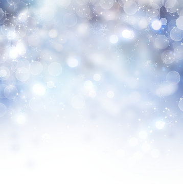 Christmas background. Winter holiday snow background