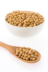 Soybean isolated on white background