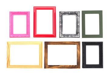 Frame isolated on white background