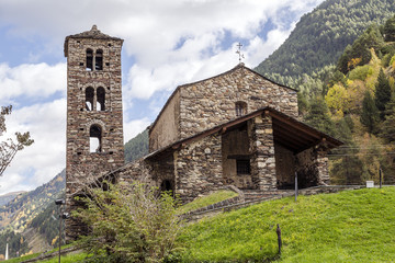 Fototapeta na wymiar Sant Joan de Caselles in Canillo, Andorra