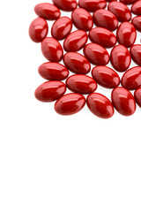 Pills tables isolated on white background