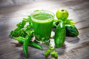 Healthy green juice
