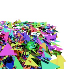 カラフルなポリゴンの背景素材