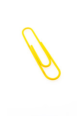 Obraz premium Paper clip isolated on white background