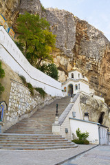 Fototapeta na wymiar Cathedral of Saint Uspensky Cave Monastery, Crimea