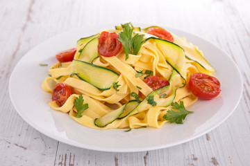 tagliatelle and vegetable