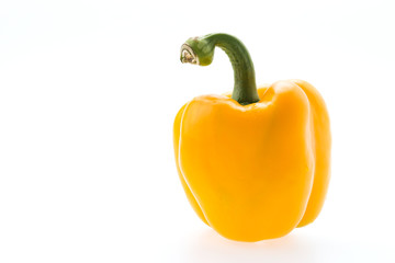 Yellow pepper isolated on white