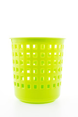 Fototapeta na wymiar Plastic basket isolated on white background