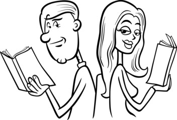 couple in love cartoon coloring page