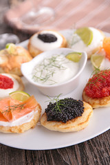 canape, buffet food