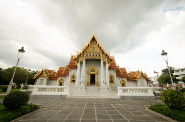Obraz premium The Marble Temple(Wat Benchamabophit), Bangkok, Thailand
