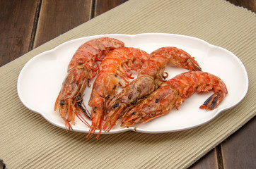 Gambas a la plancha