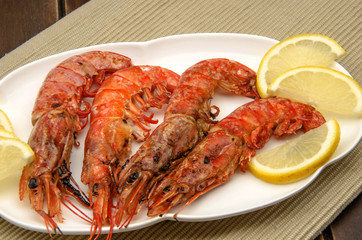 Gambas a la plancha