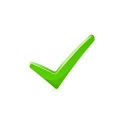 Vector green checkmark.