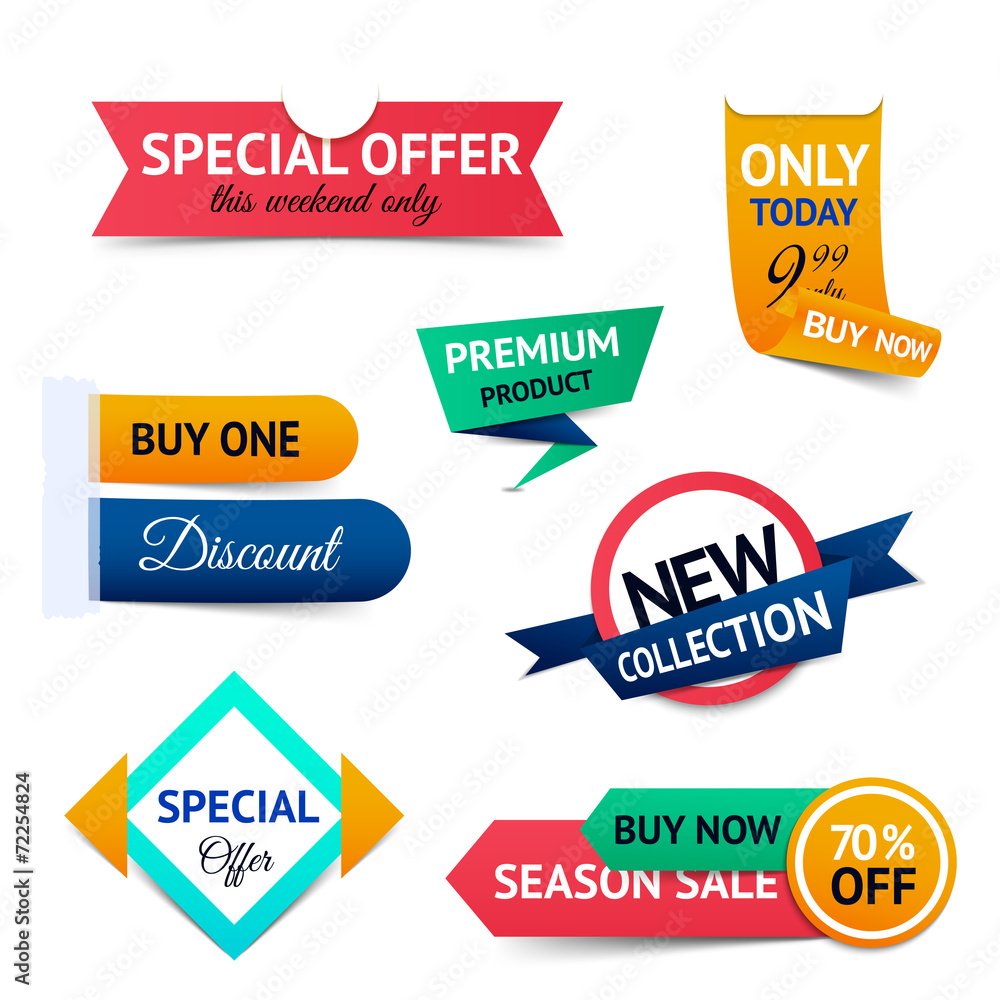 Sticker sale discount origami banners