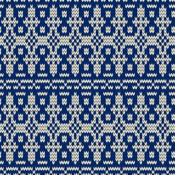 Christmas seamless knitted background.