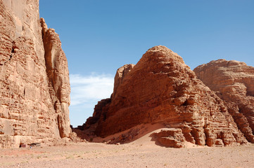 Fototapeta na wymiar Wadi Rum desert, Jordan.
