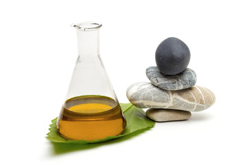 stones on the white background