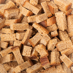 Macro of crouton