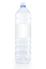 Fototapeta premium Water Bottle With Blank Label - CLIPPING PATH