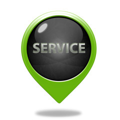 Service pointer icon on white background