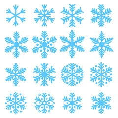 Various snowflakes