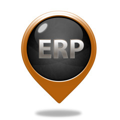 ERP pointer icon on white background