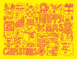 Doodle Christmas background