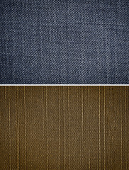 Fototapeta premium fabric texture background, set