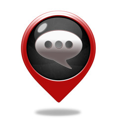 forum pointer icon on white background