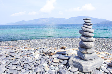 pebble on island, Lipe island, Thailand
