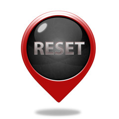 reset pointer icon on white background