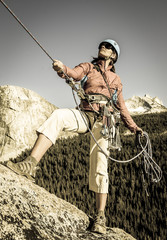 Climber on the edge.