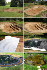 Construction d'un bassin de jardin - 72265262