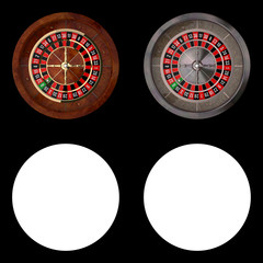 Realistic Casino Roulettes from Top