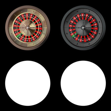 Realistic Casino Roulettes from Top