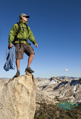 Climber on the edge.