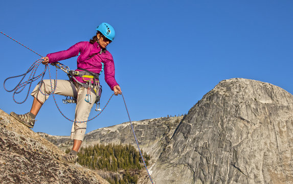 Climber on the edge.