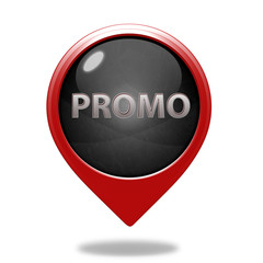 Promo pointer icon on white background